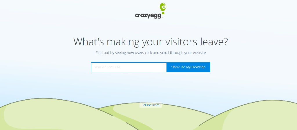 capture d'écran du site Crazyegg